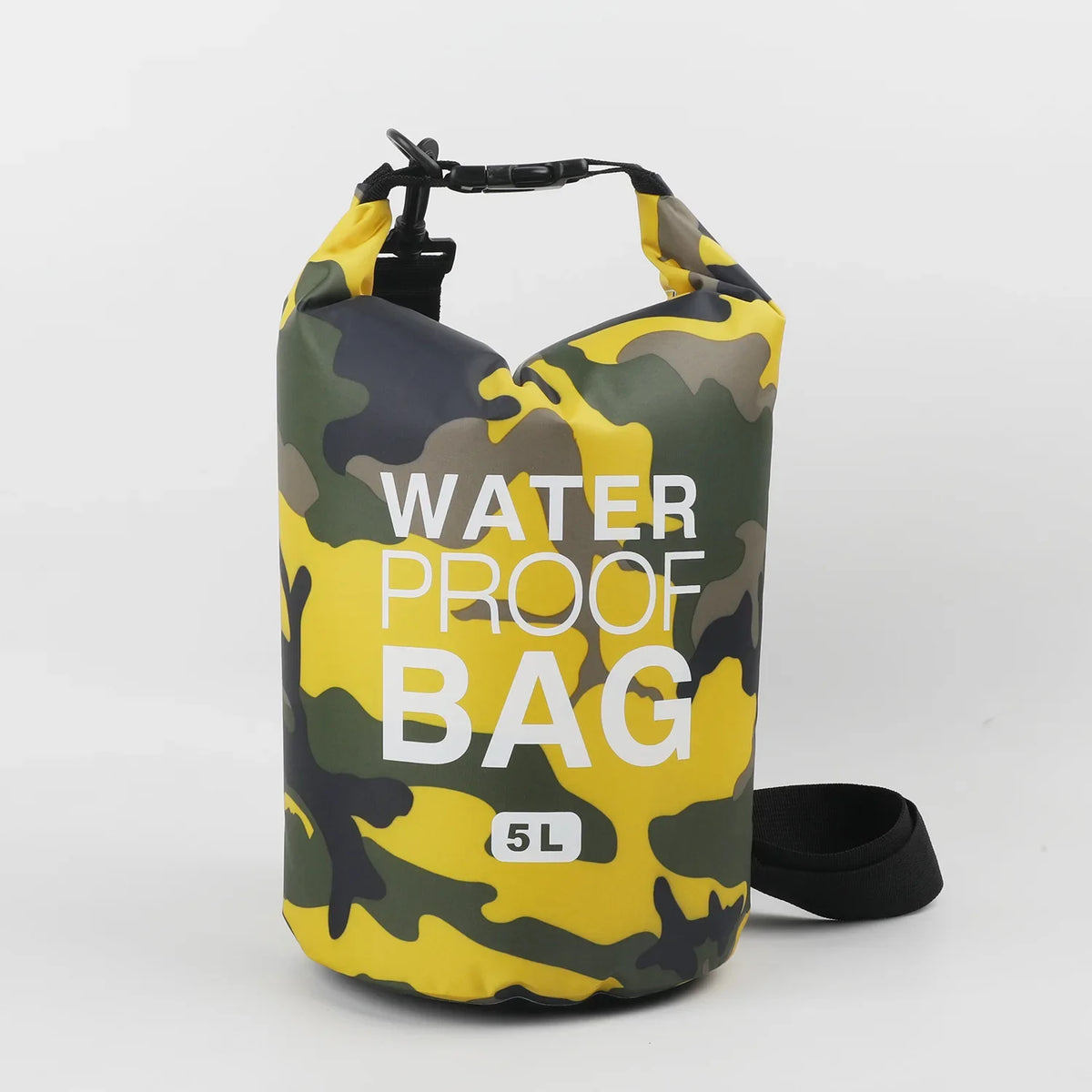 2/5/10/15/20/30L Outdoor Camouflage Waterproof Portable Rafting Diving Dry Bag Sack PVC Coated Swimming Bags for River Trekking