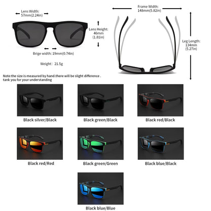 Classic Square Polarized Sunglasses (1-4 Pack)
