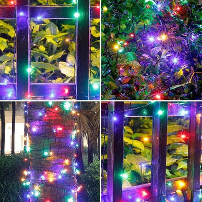 Solar String Light Fairy Outdoor Garden Waterproof Lamp 2025 Christmas Garland Xmas Holiday Party Home Halloween Decoration
