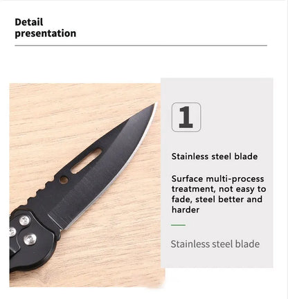 Stainless Steel Keychain Folding Knife Outdoor Carrying Knife Mirror Sharp Pocket Knife Fruit Knife Folding Knife