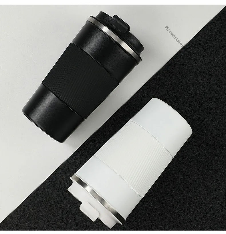 380/510ML Stainless Steel Car Thermal Cup Coffee Cup  for Outdoor Sports Cold and Heat Thermal Mug Tumbler Insulated Flask Water