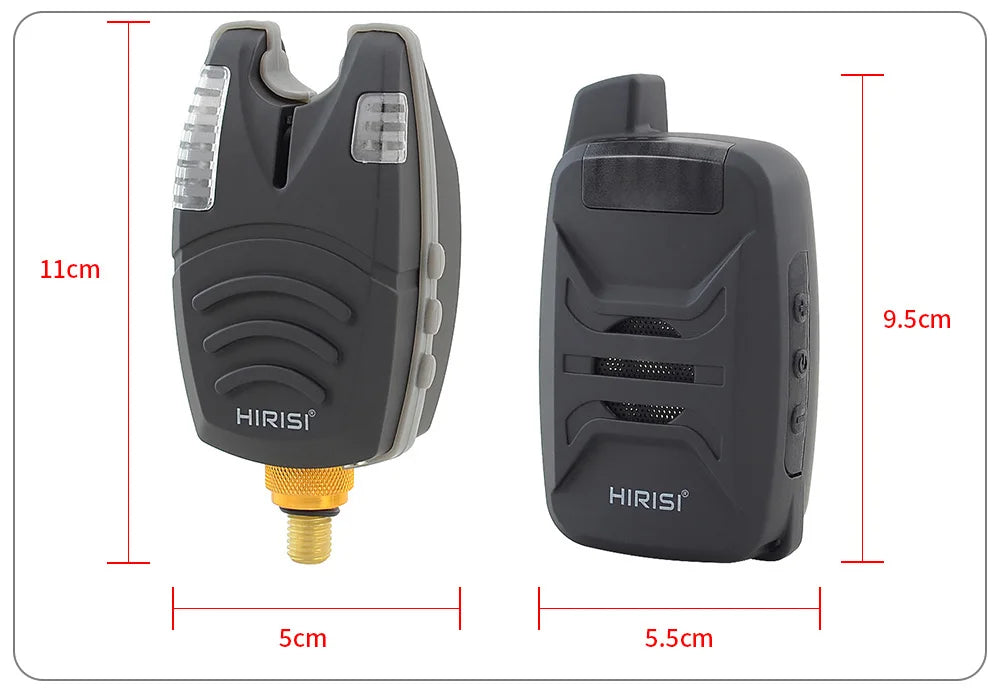 Wireless Bite Alarm Set with Receiver & Carry Case