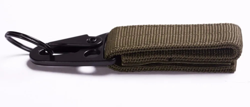 Carabiner High Strength Nylon Key Hook MOLLE Webbing Buckle Hanging System Belt Buckle Hanging Camping Hiking Accessories