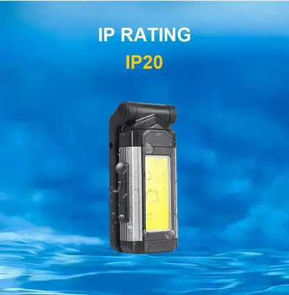 1/2/4PCS Magnetic COB Work Light USB Rechargeable LED Flashlight Portable Lantern Camping Light Type-C Power Bank Function Lamp