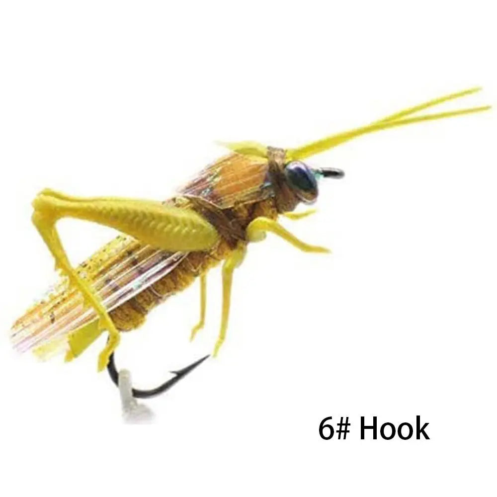 Grasshopper Insect Hard Baits (Size 2 and 6)