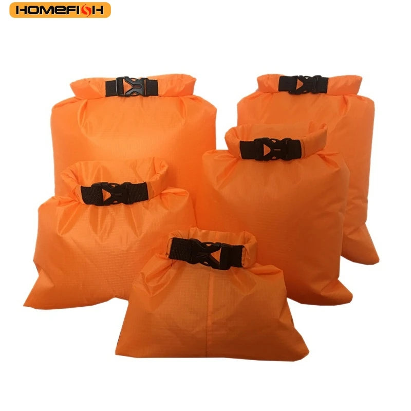 HOMEFISH 5pcs Waterproof Dry Bag For Camping Drifting Hiking Swimming Rafting Kayaking River Trekking Bags