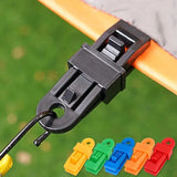 1PC Tent Canopy Clip Tarpaulin Holder Fixed Clips Outdoor Camping Tent Hook Wind Rope Clamp Awning Climbing Hiking Accessories