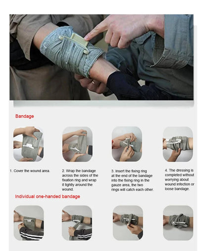 Emergency First Aid Trauma Kit With Israeli Bandage For Outdoor Camping Hiking Security Protection Wound Care