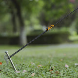 4 Outdoor Tent Ropes, Reflective Ropes Canopy Ropes Reinforced Windproof Ropes with Buckles To Ensure Safety Camping Accessories