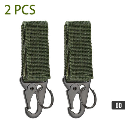 Carabiner High Strength Nylon Key Hook MOLLE Webbing Buckle Hanging System Belt Buckle Hanging Camping Hiking Accessories