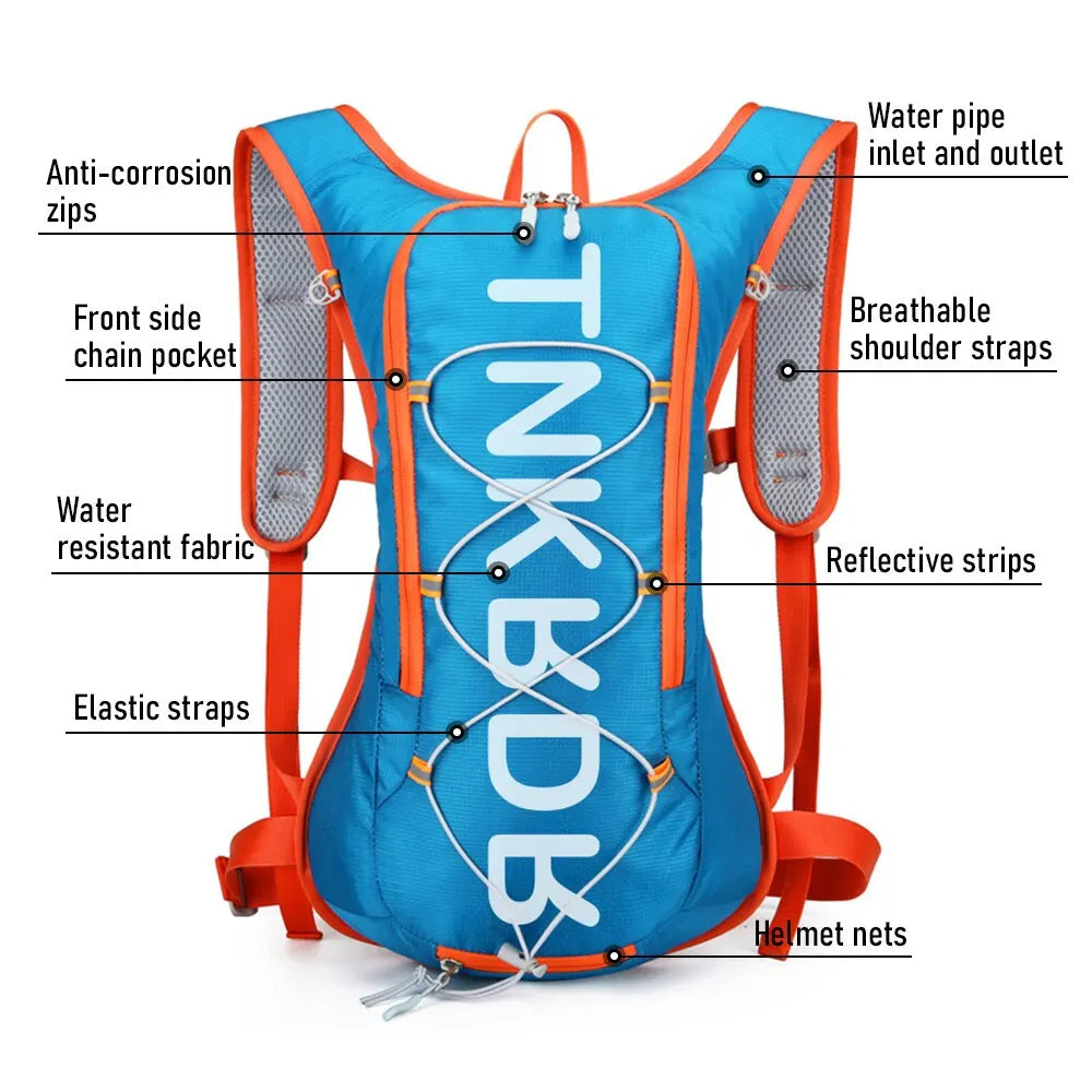 ThinkRider Cycling Backpack 12L Bicycle Bags Outdoor Sport Climbing Hiking MTB Road Bike Hydration Backpack