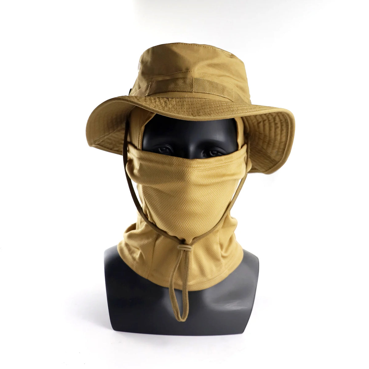 Women Men Hiking Fishing Boonie Hat Outdoor Sport Sun UV Protection Neck Face Camouflage Adjustable Bucket Caps and Mask