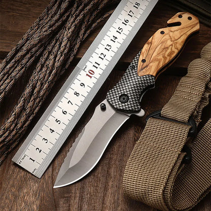 Stainless Steel Folding Knife High Hardness Camping Survival Multi-Functional Portable Mini Knife Fruit Knife