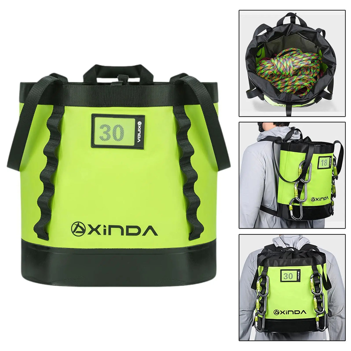 Climbing Equipment Rope Bag Lightweight Practical Organizer Waterproof for Mountain Climbing Backpacking Hiking Fishing Backyard