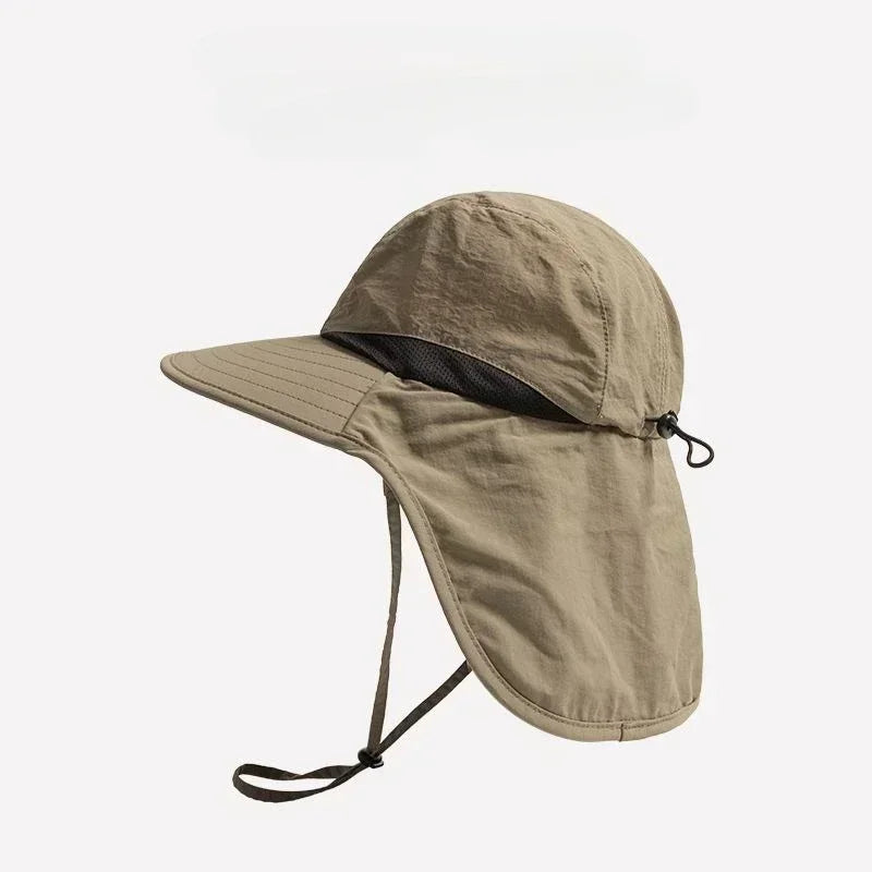 WRELS Wide Brim Neck Protection Bucket Hat