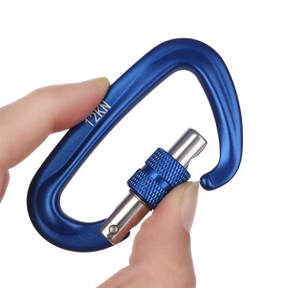 Quality Aluminum Security Master Lock Accessories Mountaineering Protective Equipment Professional Carabiner Climbing Key Hooks