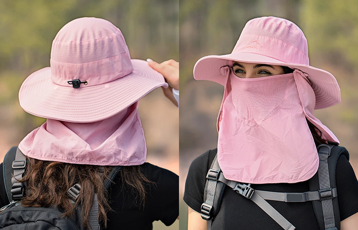 Breathable Fishing Sun Hat with Face Cover