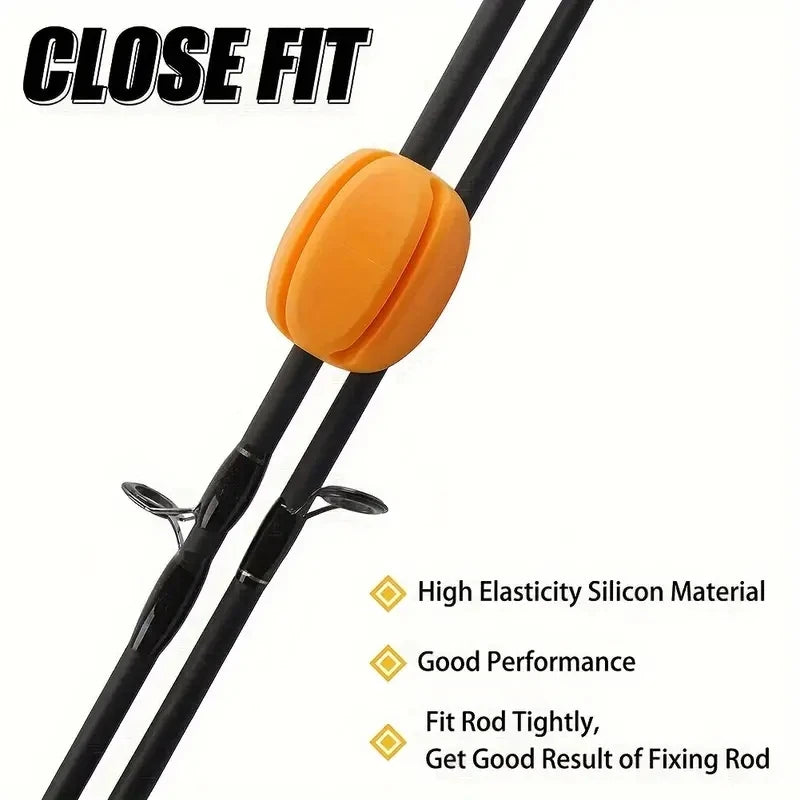 Silicone Rod Ball Retaining Clip for Fishing Rods