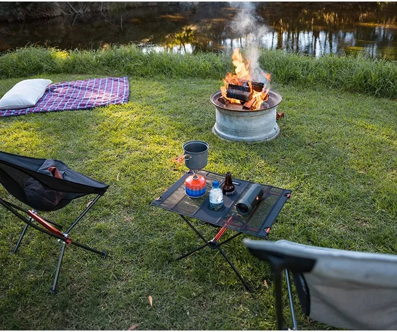 Naturehike Portable Folding Camping Table with Cup Holders Ultralight Outdoor Travel Picnic Fishing Table