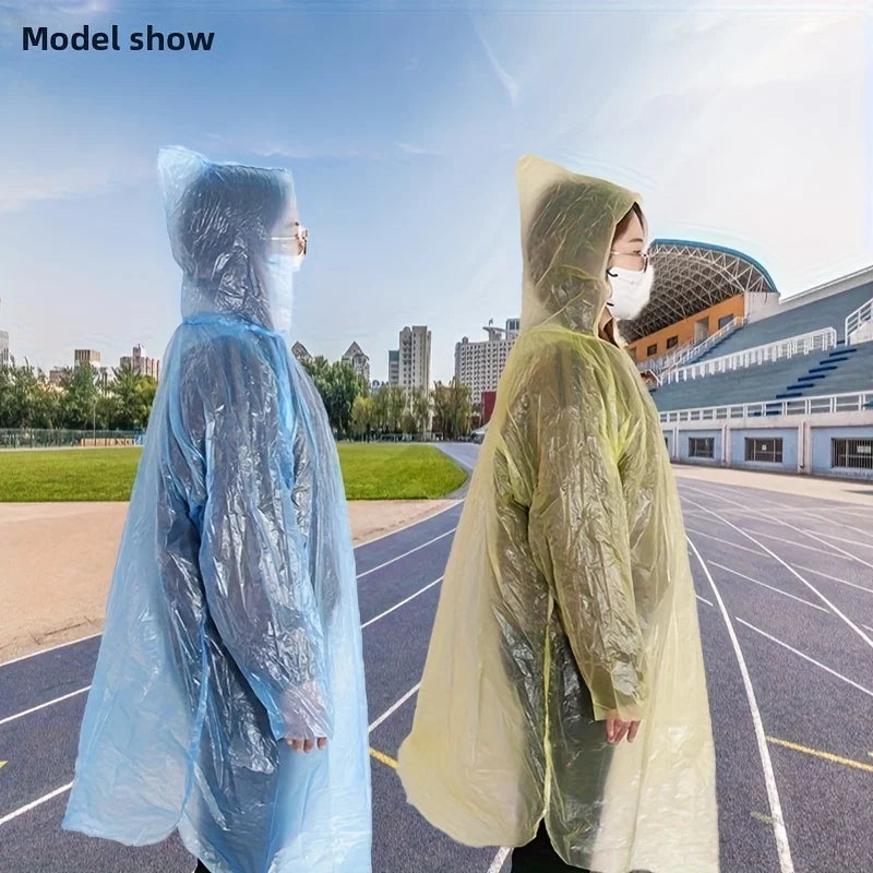 5/10Pcs Disposable Waterproof Raincoat Outdoor Hiking Mountain Travel Emergency Portable Poncho Compact Rainwea