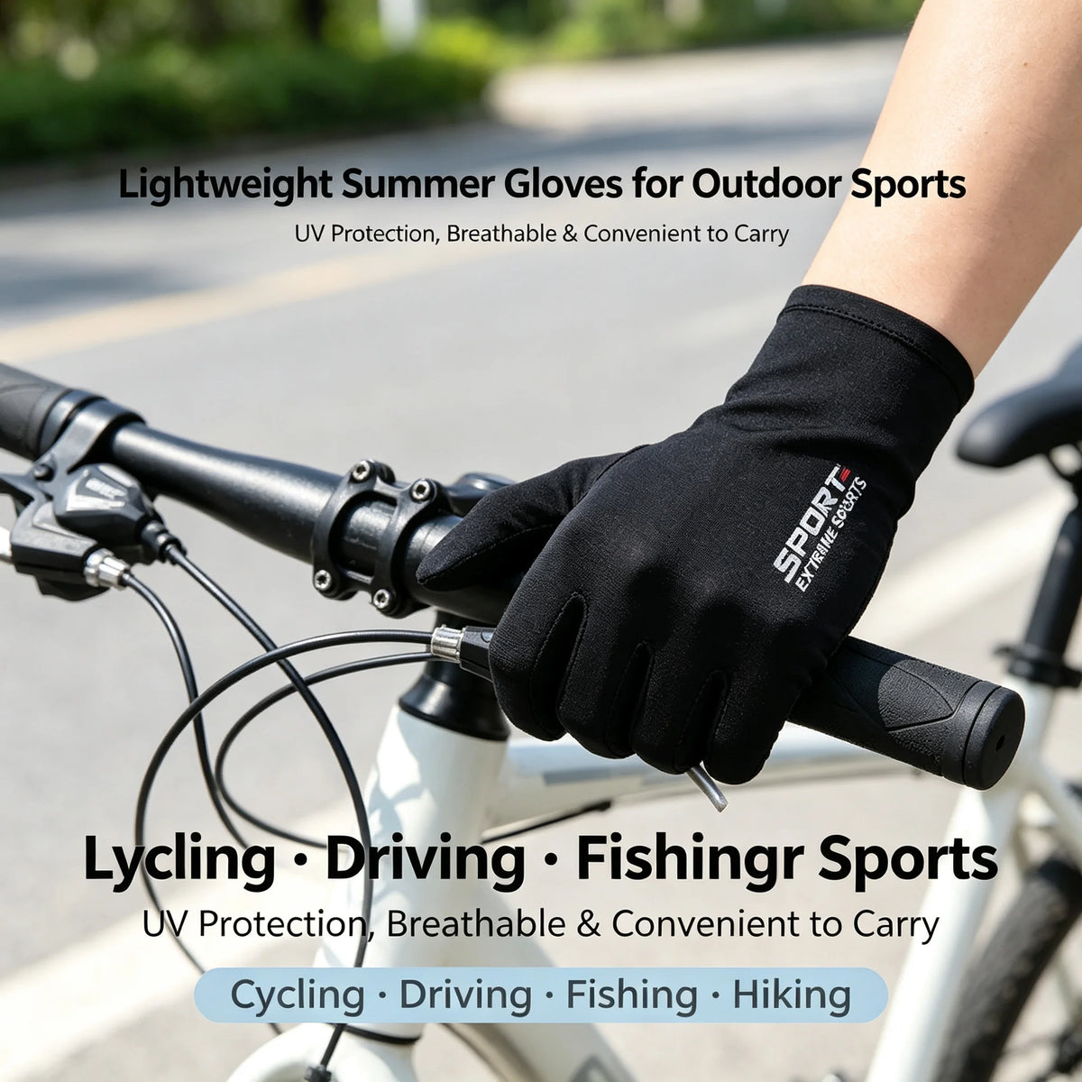Ice Silk Sun Protection Fishing Gloves