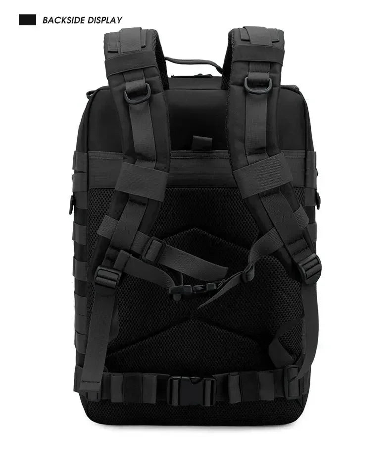 2Q-50L Tactical Backpack Men's Travel Large Capacity Rucksacks Men Waterproof Outdoor 1Sports Multi-functional Bags