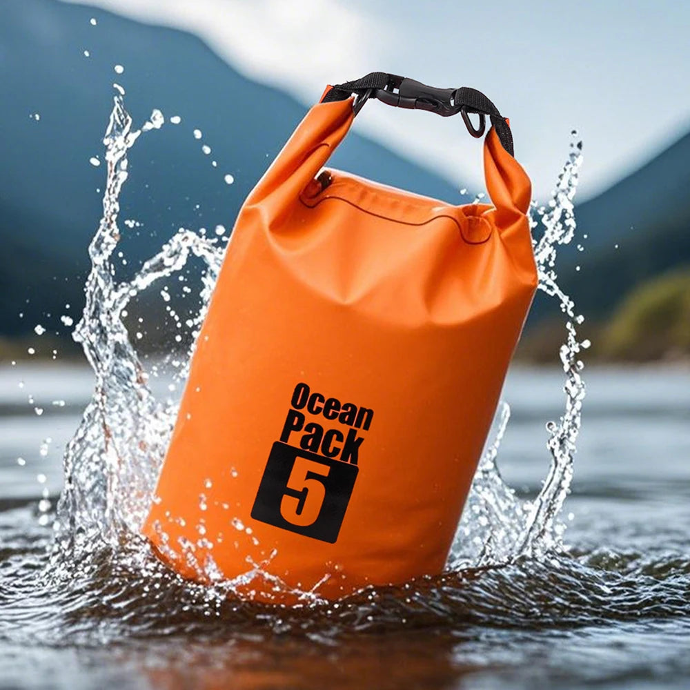 500D Waterproof Swimming Bag Dry Sack 5/10/15/20/30L Waterproof Floating Dry Gear Bags For Boating Fishing Rafting Swimming