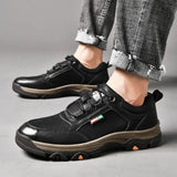 Men’s Casual Outdoor Sneakers – Retro Leather Business & Walking Shoes Non-Slip Comfort