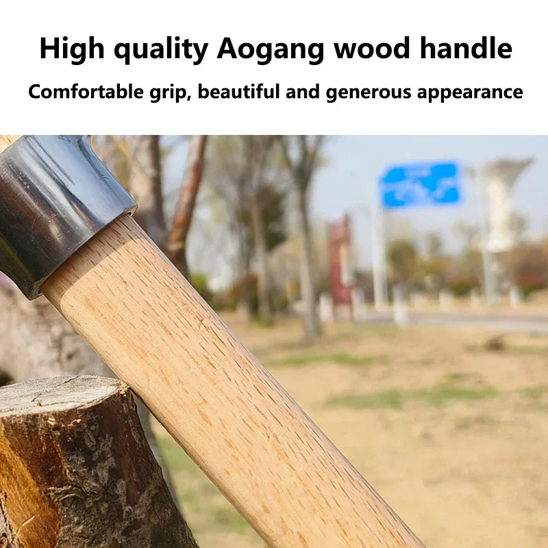 Stainless Steel Pickaxe – Heavy Duty Outdoor Gardening & Root Digging Hoe Axe