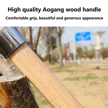 Stainless Steel Pickaxe – Heavy Duty Outdoor Gardening & Root Digging Hoe Axe