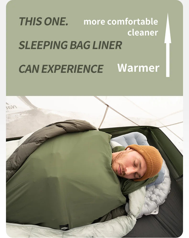 Naturehike Sleeping Bag Liner 128g Ultralight Outdoor Travel Hiking Single Sleeping Bag Liner Travel Blanket Inner Sleeping Bag
