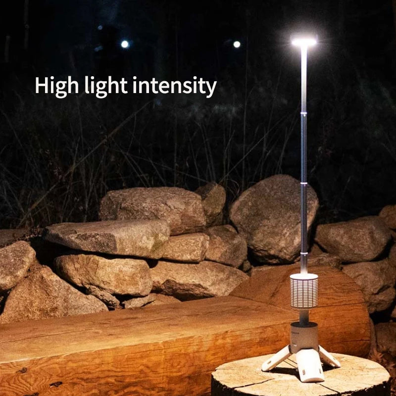 10000mAh Portable Lanterns Telescopic Camping Light LED Adventure Hiking Fishing Tents Campsite Ambiance Lamp with Magnet Tripod