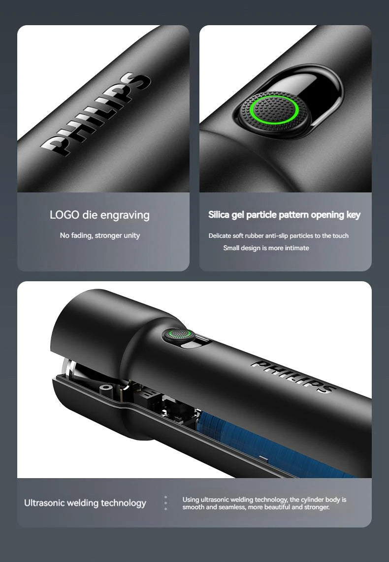 Philips 2025 New EDC Portable Flashlight Rechargeable LED Flashlights for Defensa Personal Self Defense Camping Hiking