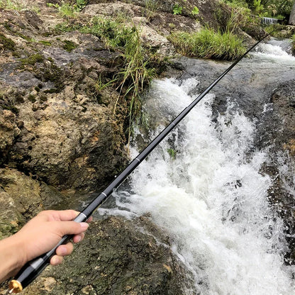 1pc Super Light Hard Carbon Fiber Hand Fishing Pole Telescopic Fishing Rod 3.6M/4.5M/5.4M/6.3M/7.2M Stream Rod Fishing Rod