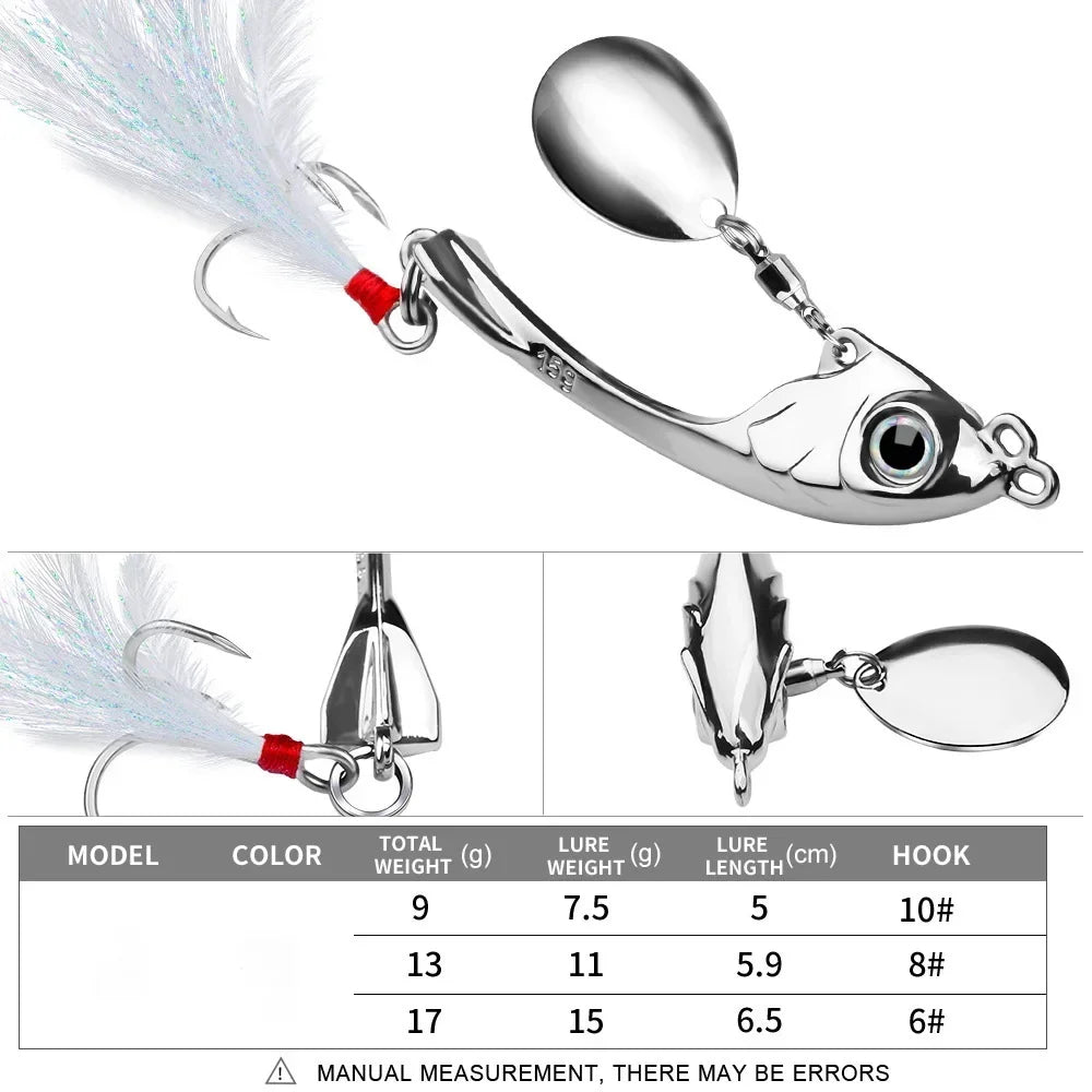 SANMO Metal VIB Spinner Bait (7-15g)