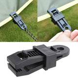 1PC Tent Canopy Clip Tarpaulin Holder Fixed Clips Outdoor Camping Tent Hook Wind Rope Clamp Awning Climbing Hiking Accessories