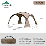 MOUNTAINHIKER Outdoor With Windows Tent 8-10Person Camping Dome Tents Light Luxury Round Big Canopy Large Awning Pergola Tent
