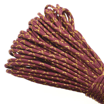 Gold & Silver 550 Paracord – Type III, 100ft, 19 Colors