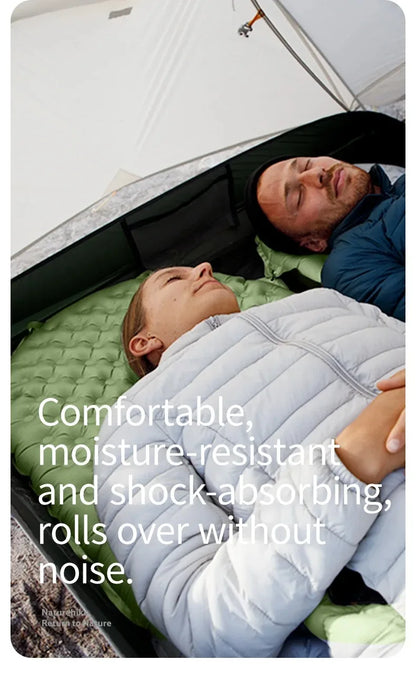 Naturehike 2024 New Camping Mattress 4.6 High R-Value Ultralight Folding Beach Air Sleeping Pad Outdoor Hiking Air Mattress