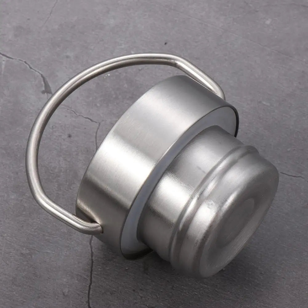 Portable Stainless Steel Bicycle Water Bottle Sports Fitness Single Walled Vacuum Insulated Metal Flask