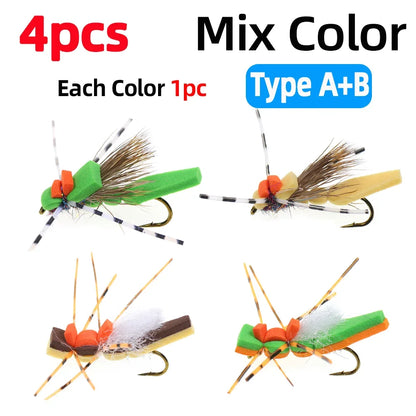Vampfly Foam Grasshopper Hopper Flies #8