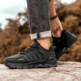 Men’s Hiking Shoes – Waterproof Anti-Slip Outdoor Trekking Sneakers Lightweight Breathable Trail Boots