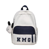 2025 New Backpack Simple Solid Color Stylish Large Capacity Student Bookbag Casual Travel Backpack for Women Men