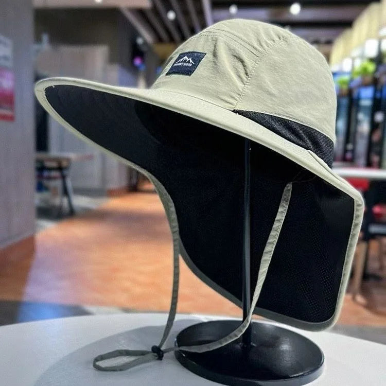 Quick-Dry Fishing Sun Hat with Neck Flap