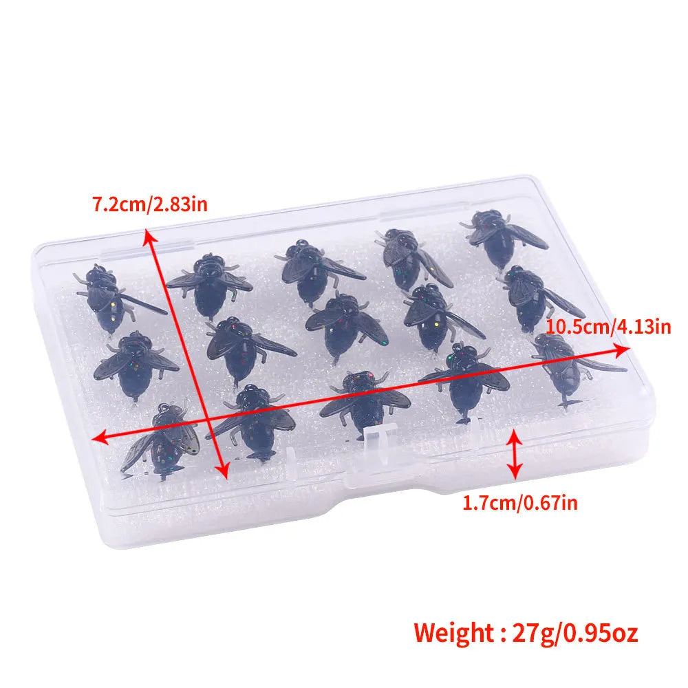 Ultra-Realistic Parachute Dry Flies (15/60 Pack)