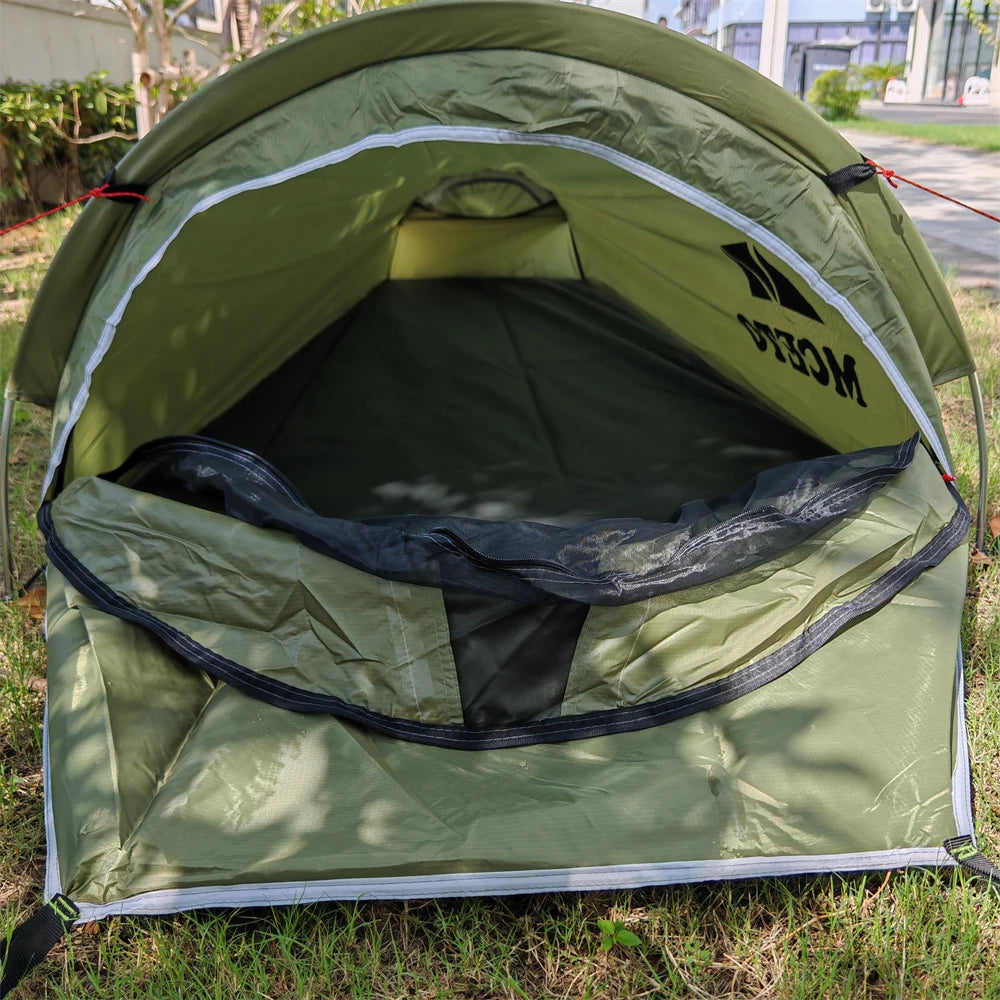 Outdoor 1 Person Ultralight Tent Backpack Portable Waterproof Sleeping Bag Tourism Cycling Camping Tents Car Travel Equipment