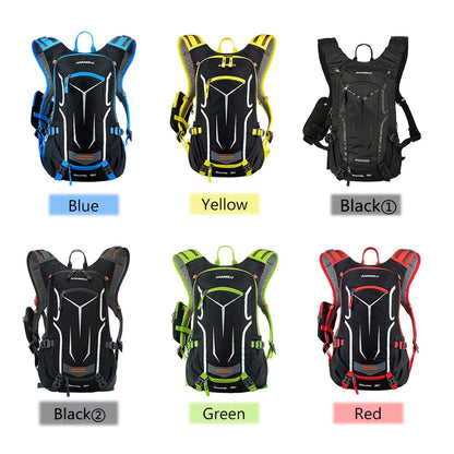 18L Cycling Backpack MTB Bicycle Bag with Rain Cover Breathable Riding Camping Hydration Bike Backpack Hiking Reflective Bags