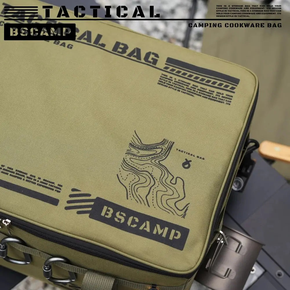 30L/42L/56L Autumn Camping Bag Insulated Waterproof Tactical Foldable Outdoor Picnic Tableware Storage Box Large Capacity Field