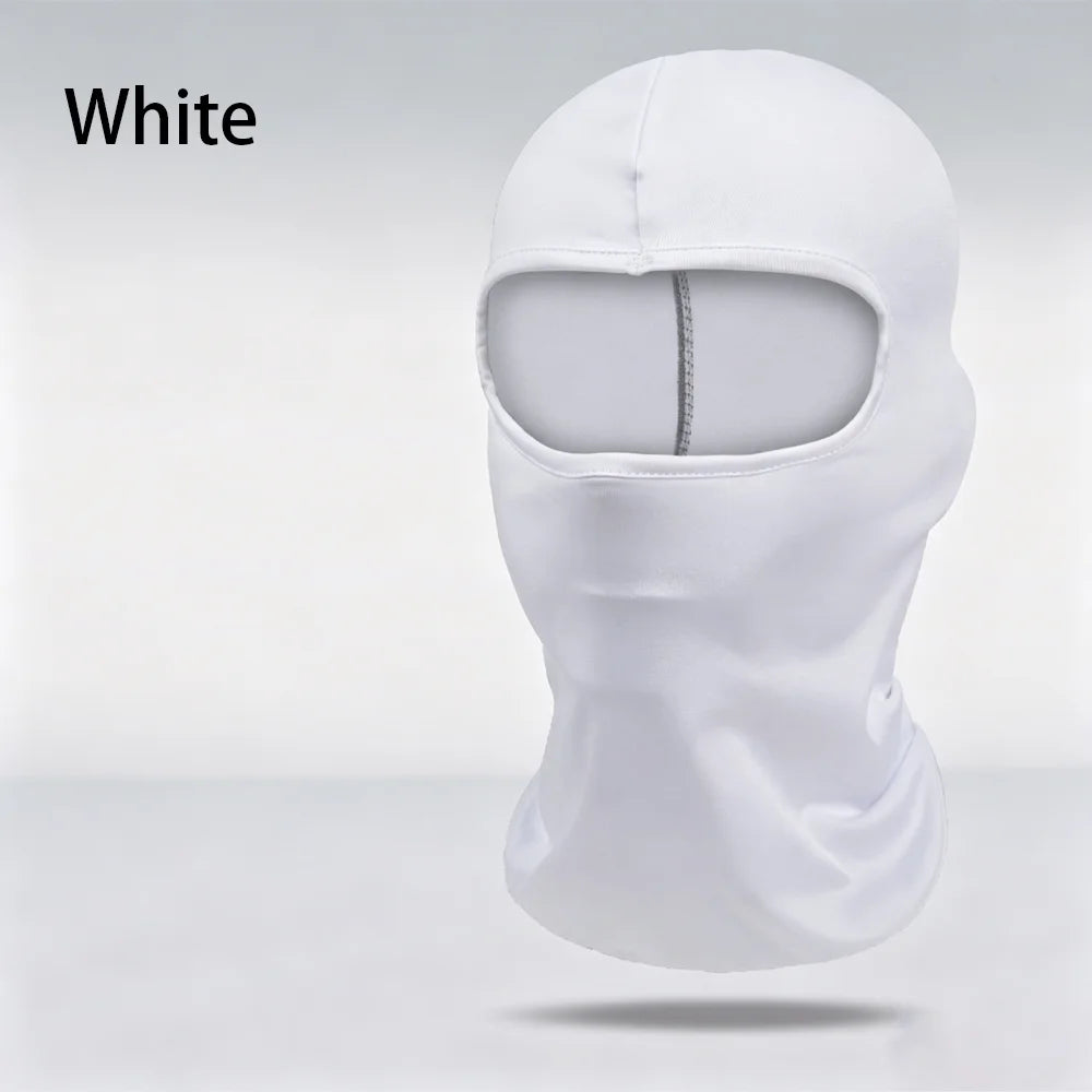 Thin Breathable UV Protection Full Face Mask Neck Cover Lightweight Helmet Liner for Cycling Running Motorcycle Outdoor Activity