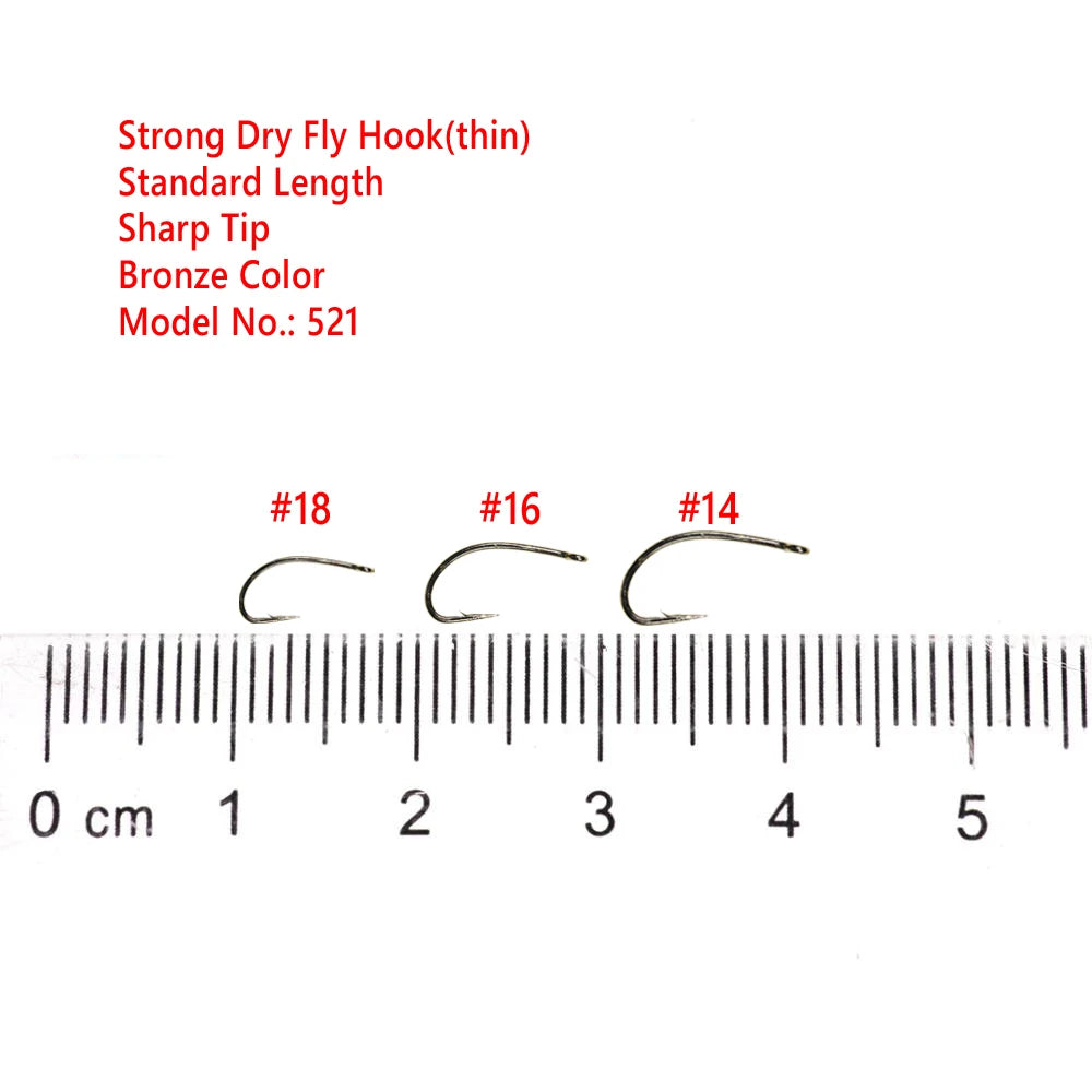 Fine Wire Curved Nymph Hooks #12-22 (100 Pack)